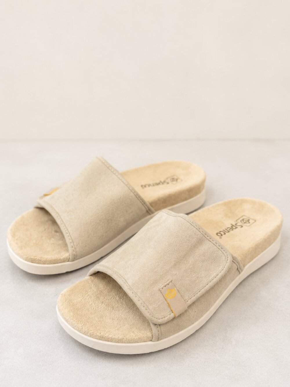 Spenco Women's Bonaire Orthotic Slide Sandals Suede Footbed Size 9 B Comfort - Picture 1 of 8